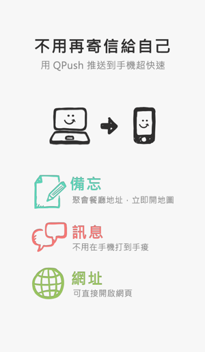 QPush 快推 - 從電腦到手機最方便的文字推送工具(圖4)-速報App