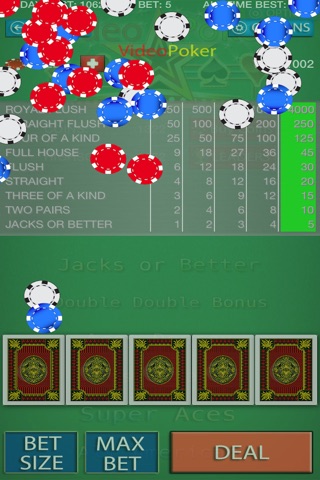 Video Poker Club - Awesome Mini Poker Game With Bouns Packs screenshot 2