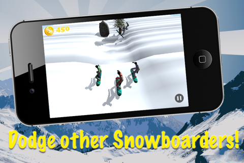 Snowboard Extreme Race - Cross Country Off Piste Chase Game 3D screenshot 2