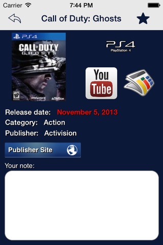 Games Release screenshot 2