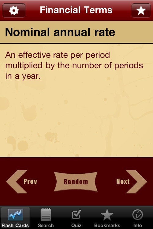 Financial Terms, Flashcards, & Quiz