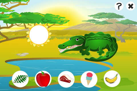 A Feed The Cool Safari Animals Kids Game – Free Interactive Experience To Learn About Good Nutrition screenshot 4