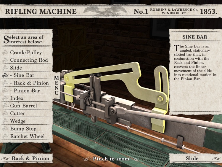 Civil War Rifling Machine (1853) App screenshot-4