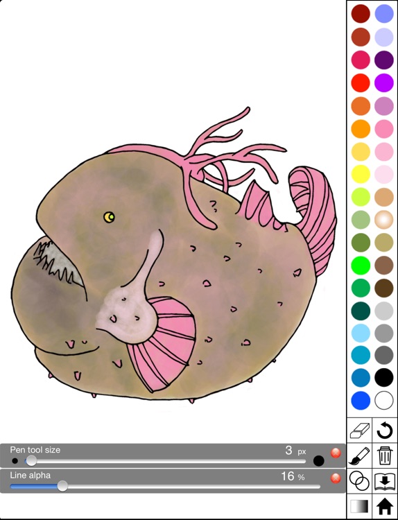 deepsea fish super coloring bookbeing true