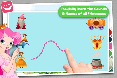 Kids Puzzle Teach me Princesses, discover pink pony’s, fairy tales and the magical princess world screenshot 2