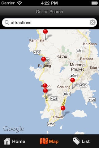 Phuket Travel Map (Thailand) screenshot 2