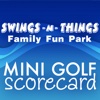 Swings N Things Mini Golf Score Card