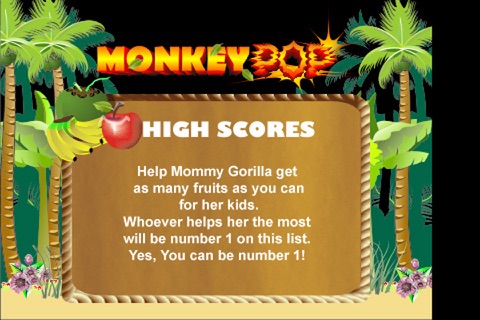 Monkey POP - Mommy Gorilla Catches Fruits in the Jungle screenshot 3