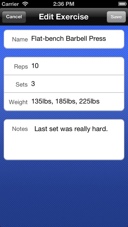 myTrainingLog