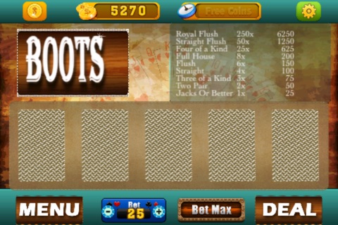 Wild West Poker - Saloon Edition screenshot 3