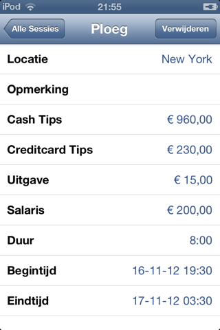 Tip Income screenshot 2