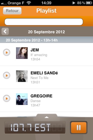 sanef 107.7 screenshot 4