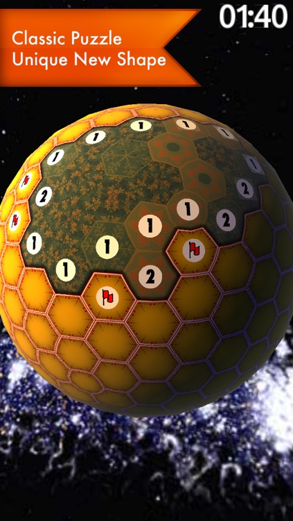Planet Minesweeper - 3D Mines on a Hex Sphere
