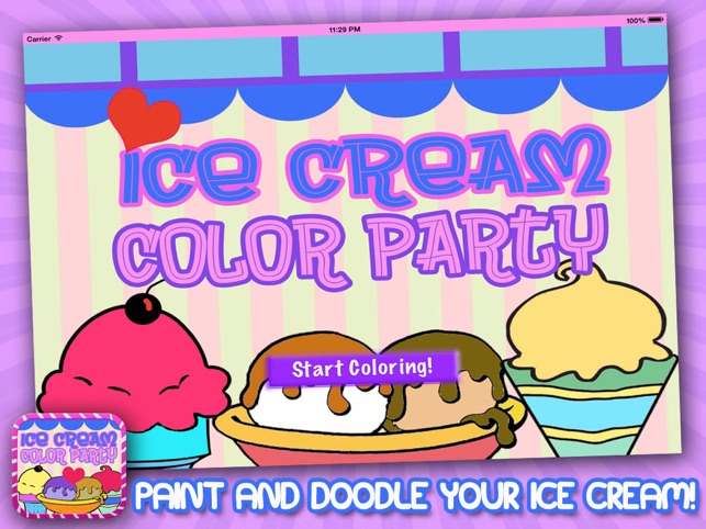 Ice Cream Color Party - Paint and Draw Doodle Book(圖2)-速報App