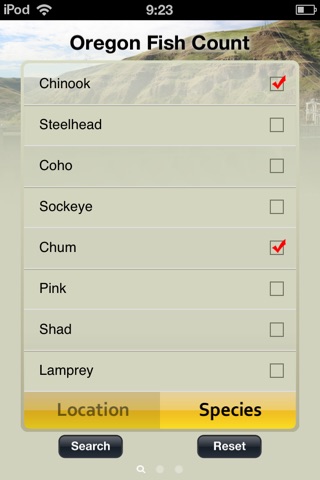 Oregon Fish Counts screenshot 2