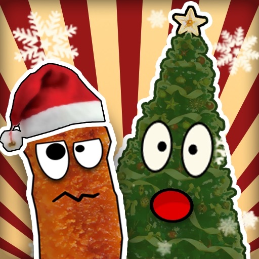 Christmas Fish Sticks – Featuring Snowman and Christmas Tree