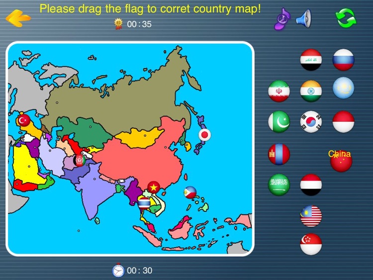 7 continents country flags game HD(Asia,Europe,Africa,Oceania,North America,Center America,South America)