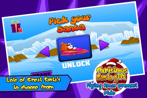 Christmas Santa Gift : Flying Xmas Present Ride screenshot 2
