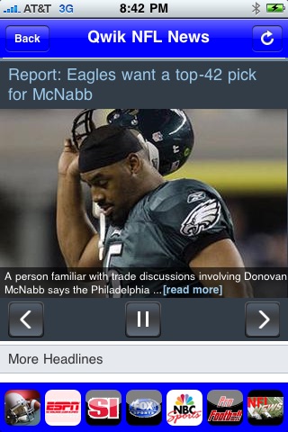 Qwik NFL News screenshot 2