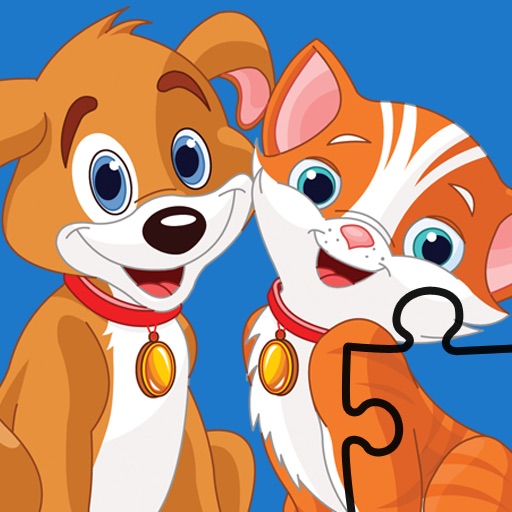 Cats and Dogs - Jigsaw Puzzle Game for Kids