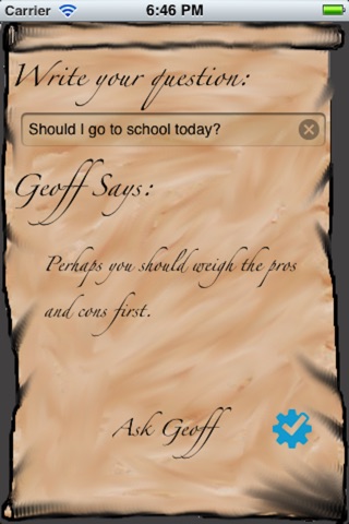Ask Geoff screenshot 2