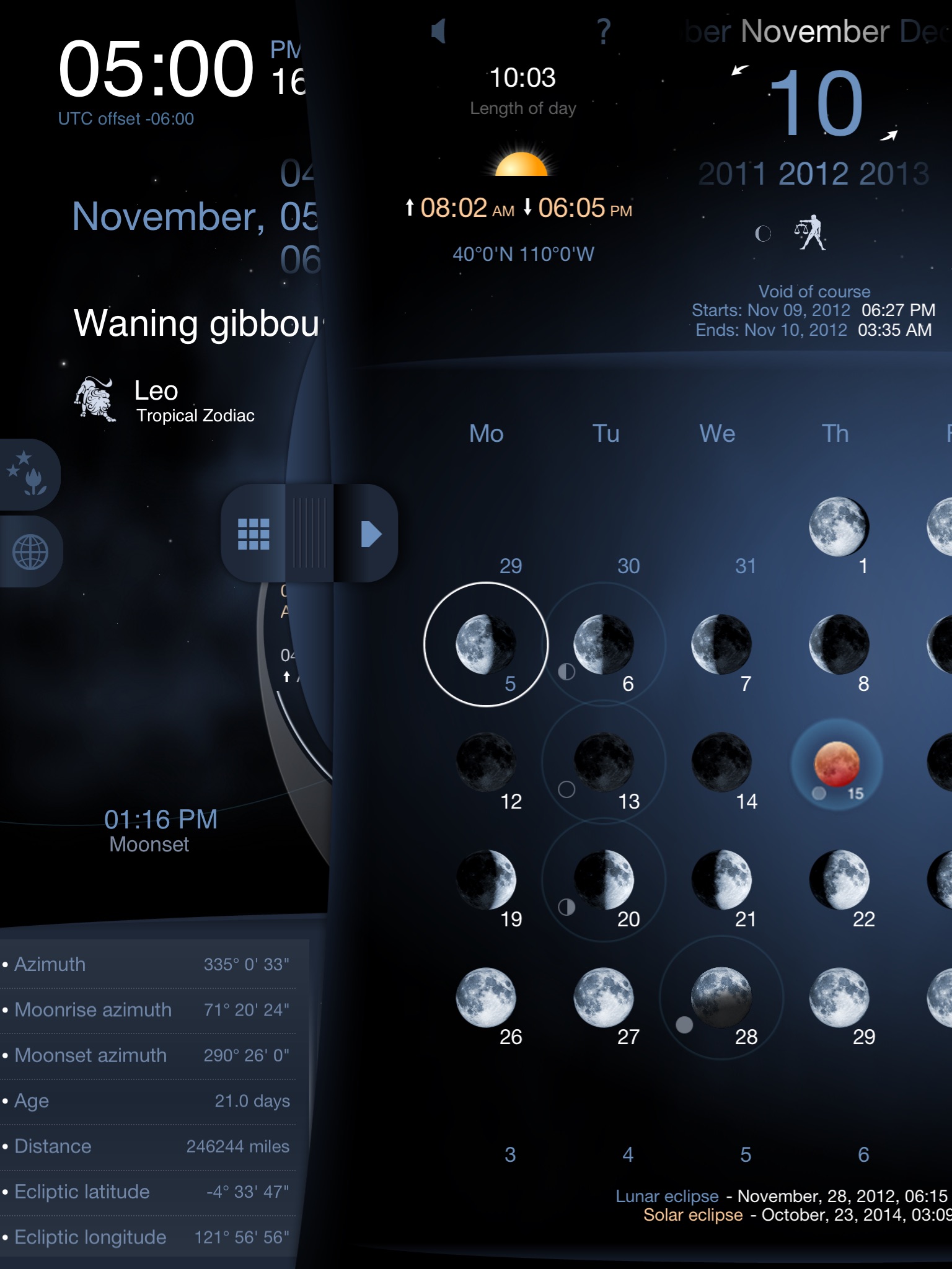 Deluxe Moon HD - Moon Phases Calendar screenshot 3