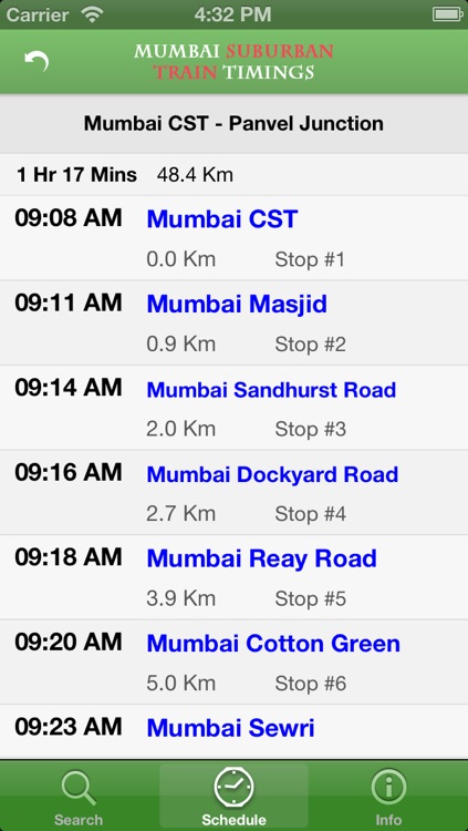 Mumbai Suburban Train Timings screenshot-4