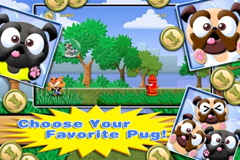 Tiny Bubble Pug Adventure - A Jumpy Puppy Run Game FREE screenshot 2