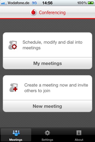Vodafone Conferencing screenshot 3