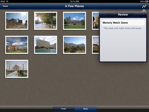 Cardboard for iPad - flash card review screenshot 2