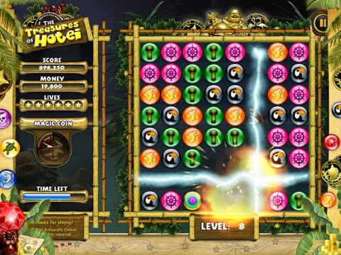 Treasures of Hotei for iPad - Free match 3 puzzle game screenshot 4