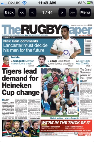 The Rugby Paper screenshot 2
