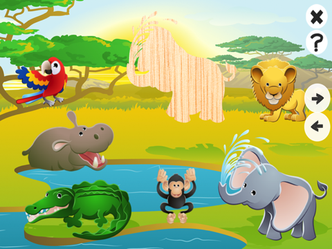 赤ちゃんや小さな子供のためにアニメーション化された動物のパズル！無料キッズゲーム：楽しい＆喜びで学習ロジックのおすすめ画像1
