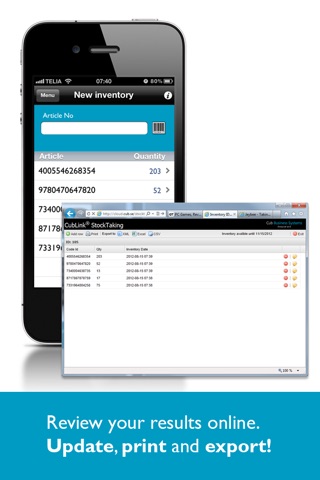 CubLink StockTaking screenshot 2