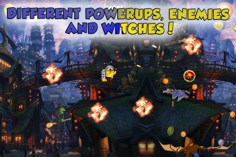 Mini Jetpack Alien Clash - Witches Rush by Hot Free Games screenshot 2