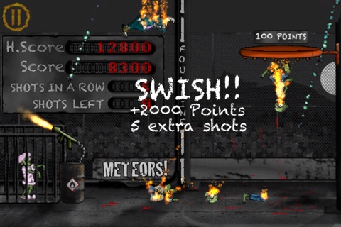 Zombie Toss Basketball screenshot 2