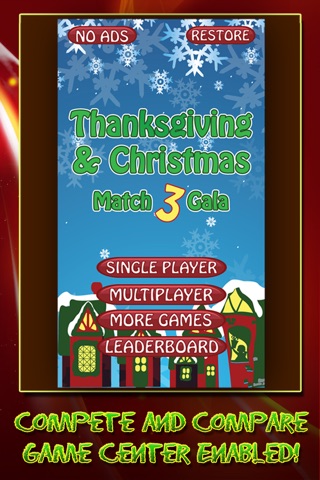 Thanksgiving Christmas Best Match 3 Gala Puzzle Game - Matching with Friends and Family for Free screenshot 3