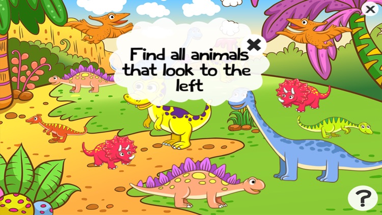 Dinosaurs game for children age 2-5: Train your skills for kindergarten, preschool or nursery school with dinos