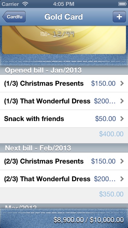 Cardfu, the Credit Card Manager screenshot-3
