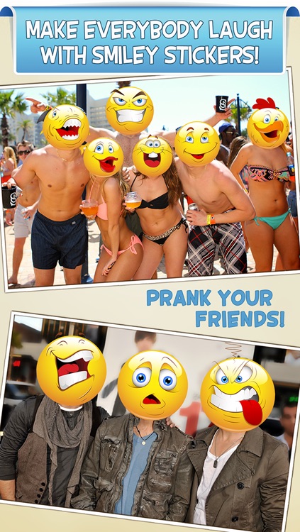 Smiley Face Photo Booth - Funny Emoticon Picture Stickers & Awesome Emoji
