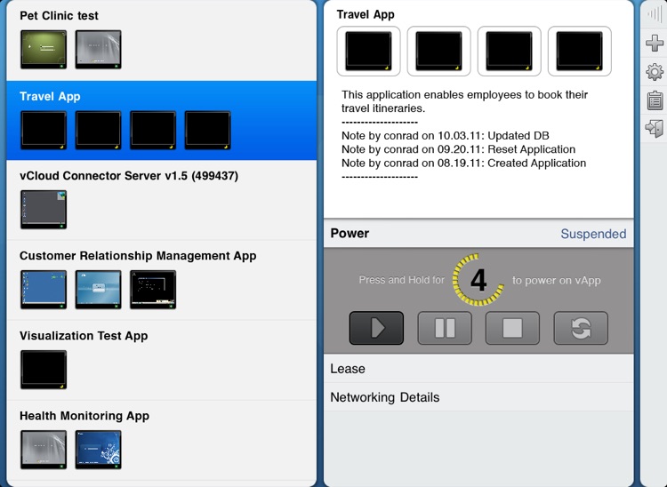 VMware vCloud Client for iPad