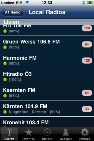 A1 Radios of Austria screenshot 2