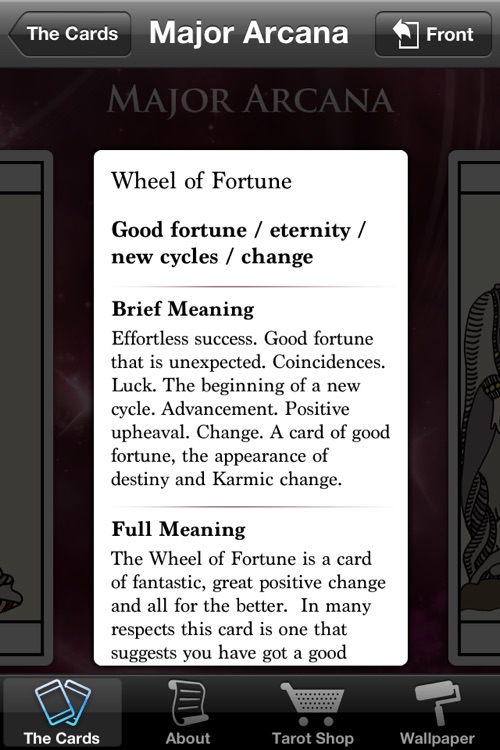 Tarot Card Meanings