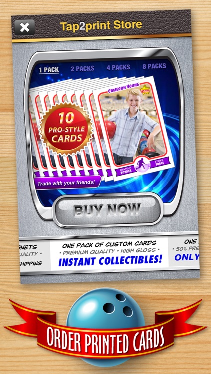 Bowling Card Maker - Make Your Own Custom Bowling Cards with Starr Cards screenshot-4