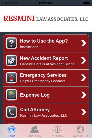 Accident App by Resmini Law Associates, LLC screenshot 2