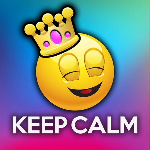 Emoji Keep Calm Funny Poster Creator iOS App
