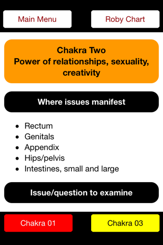 The Roby Chart - Chakra Anatomy screenshot 3