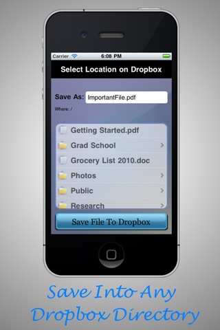 Save To Dropbox screenshot 2