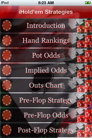 iHold'em Strategy screenshot 2