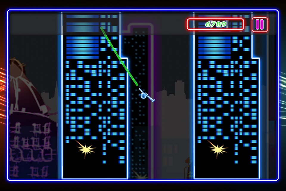 Neon City Swing-ing: Super-fly Glow-ing Rag-Doll with a Rope screenshot 4